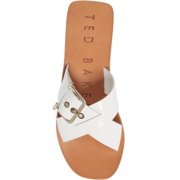 NEW TED BAKER Joseei buckle-embellished leather sandals 6.5 and 7.5 - Picture 5 of 8